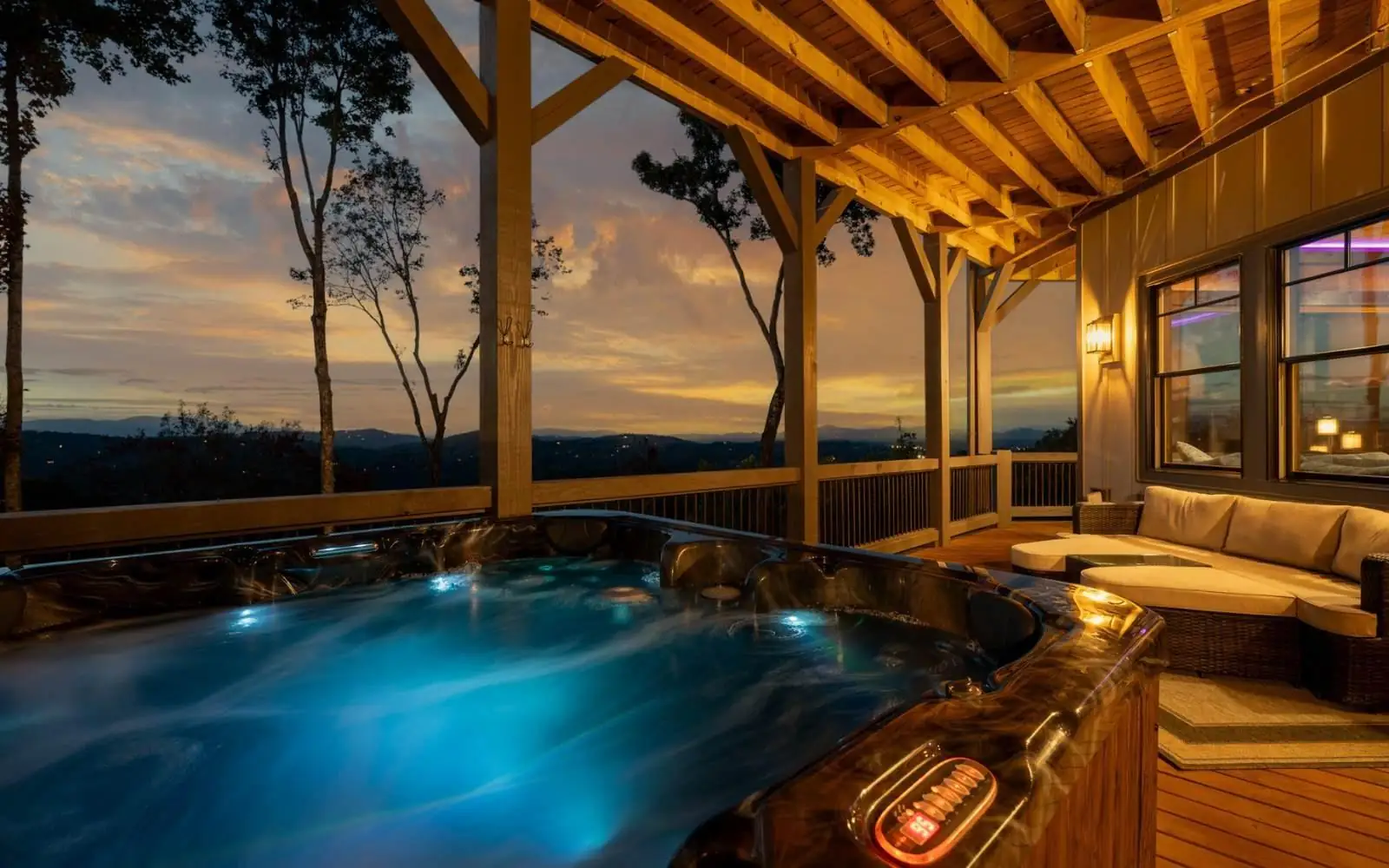 Homes with hot tubs